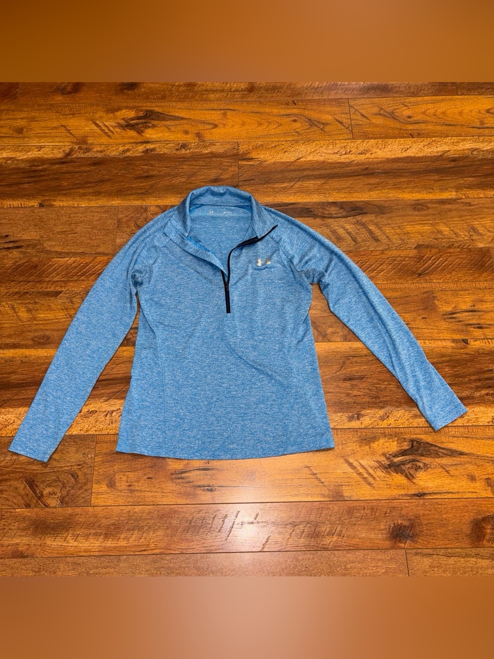 Under Armour Heathered Light Blue Half-Zip Pullover Women’s Medium